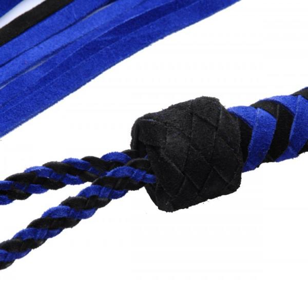 Black And Blue Suede Flogger Bulk-Strict Leather-Sexual Toys®