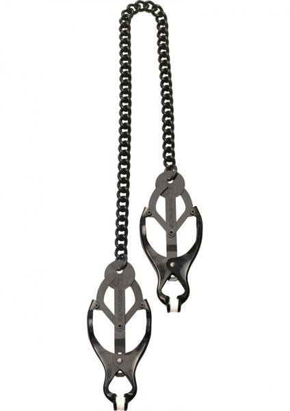 Black Butterfly Nipple Clamps With Chain-blank-Sexual Toys®