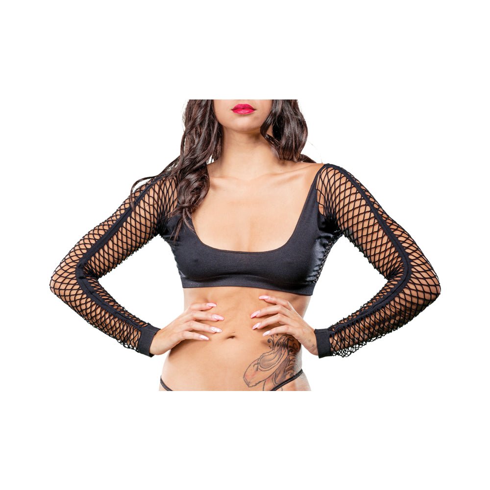 Black Crotchless Mesh/Fishnet Legging-Beverly Hills Naughty Girl-Sexual Toys®