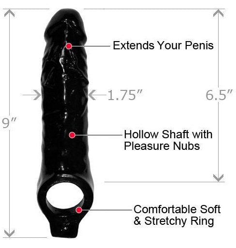 Black Mamba Cock Sheath Penis Extender-Master Series-Sexual Toys®