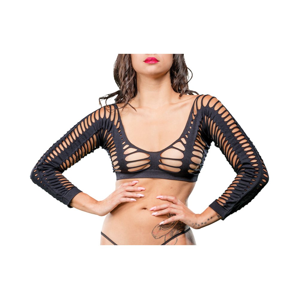 Black Mesh Crotchless Legging-Beverly Hills Naughty Girl-Sexual Toys®