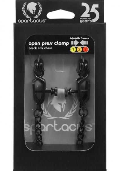 Blackline Adjustable Open Wide Nipple Clamps Black-blank-Sexual Toys®