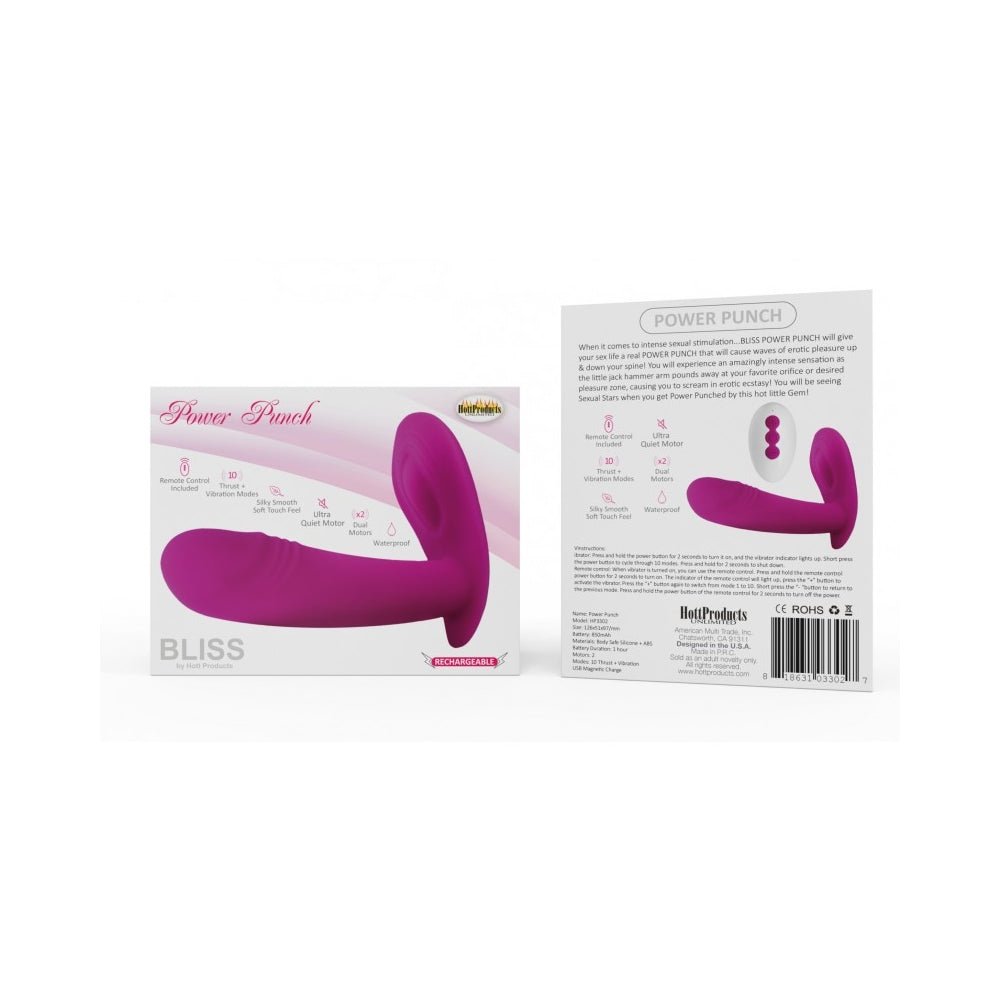 Bliss Power Punch Thrusting Vibe-Hott Products-Sexual Toys®