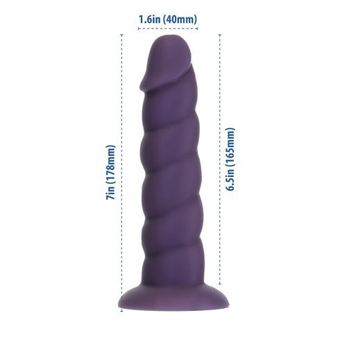 Addiction Unicorn Fantasy Dong 7 In. Purple With Powerbullet-BMS-Sexual Toys®
