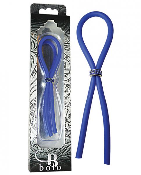 Bolo Lasso Silicone Ring Blue Gems Bead Slider-Bolo Erection Enhancement-Sexual Toys®