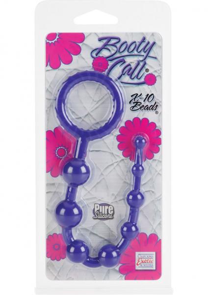 Booty Call X-10 Silicone Anal Beads Purple 8 Inch-Booty Call-Sexual Toys®