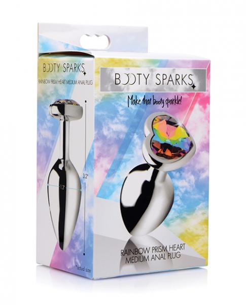 Bootysparks Rainbow Prism Heart Anal Plug - Medium-BootySparks-Sexual Toys®