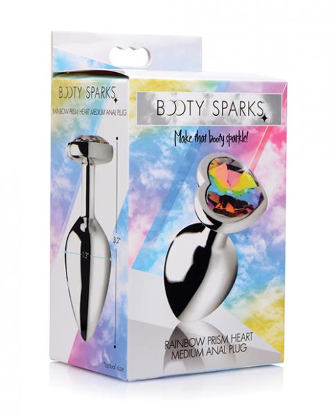 Bootysparks Rainbow Prism Heart Anal Plug  - Medium-BootySparks-Sexual Toys®