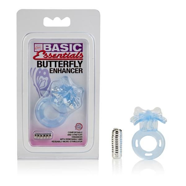 Butterfly Enhancer With Removable Stimulator - Blue-Basic Essentials-Sexual Toys®