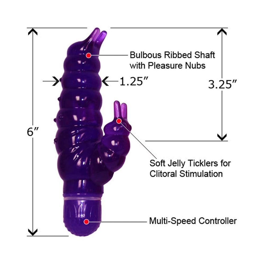 Buzzing Baby Caterpillar Waterproof Vibrator-blank-Sexual Toys®