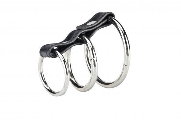 C &amp; B Gear 3 Ring Gates Of Hell 2-Blue Line Men-Sexual Toys®