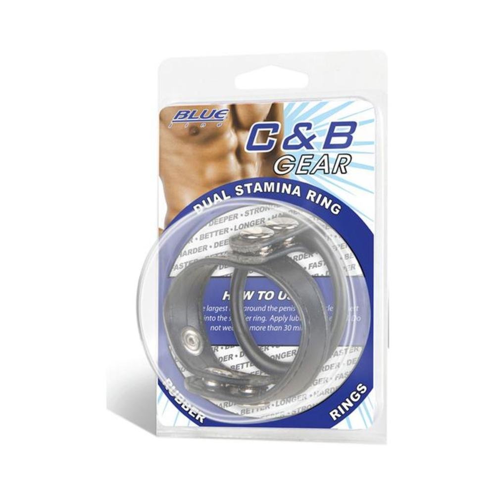 C & B Gear Dual Stamina Ring Black-Electric Eel-Sexual Toys®