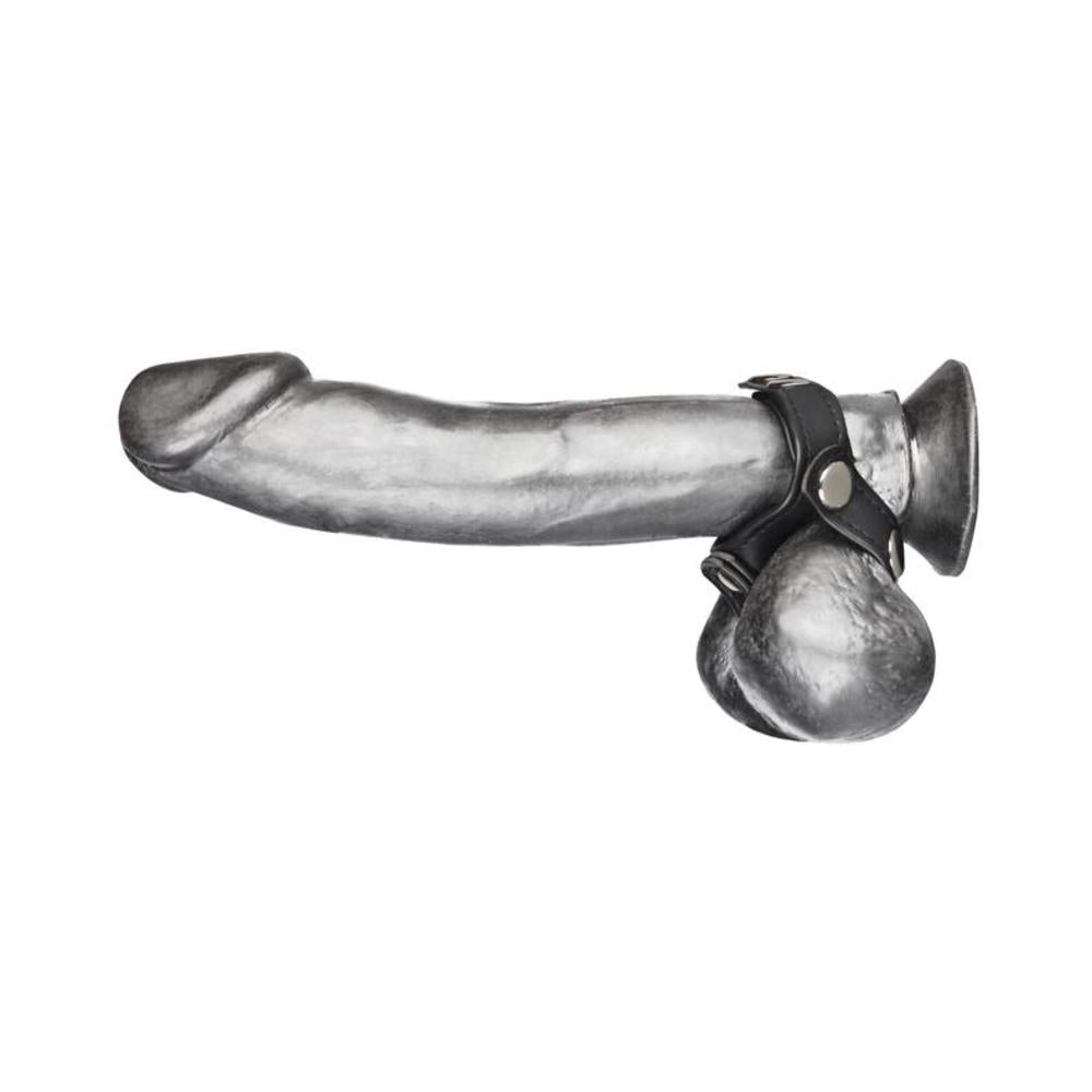 C & B Gear V-Style Cock Ring with Ball Divider Black-Electric Eel-Sexual Toys®