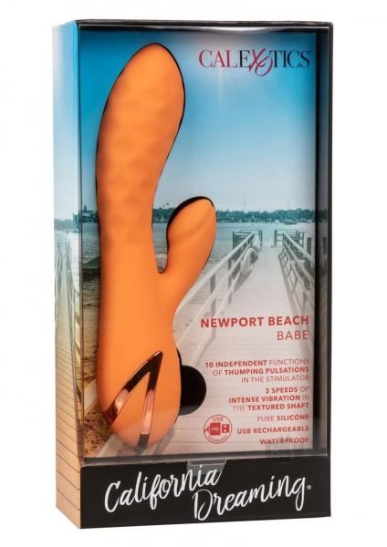 California Dreaming Newport Beach Babe Orange Vibrator-California Dreaming-Sexual Toys®