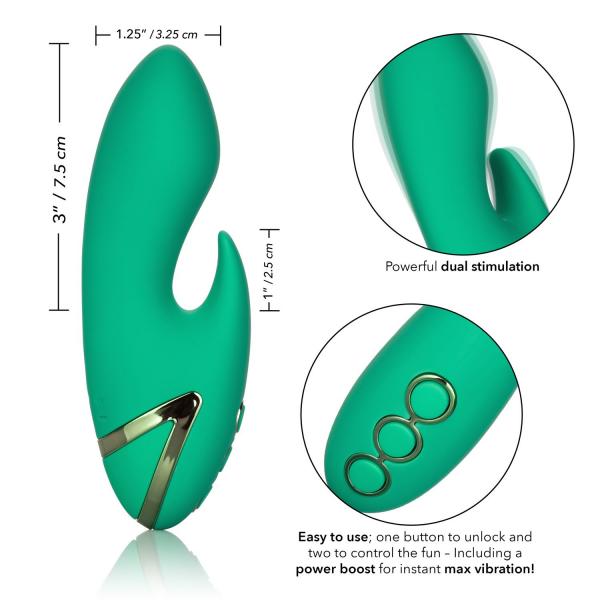 California Dreaming Sierra Sensation Green Rabbit Vibrator-California Dreaming-Sexual Toys®