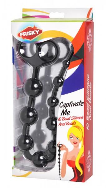 Captivate Me 10 Bead Silicone Anal Beads-Frisky-Sexual Toys®