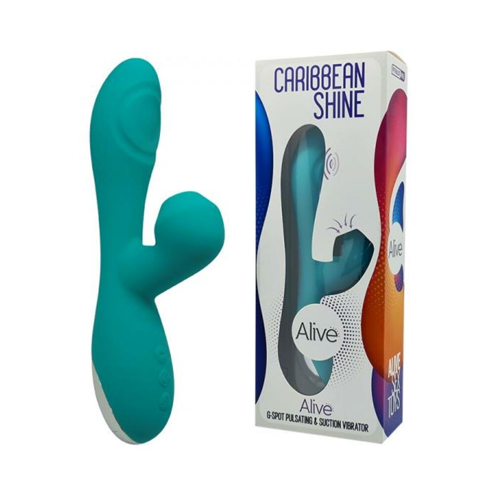 Caribbean Shine Pulsing Dual Stimulator - Blue-blank-Sexual Toys®