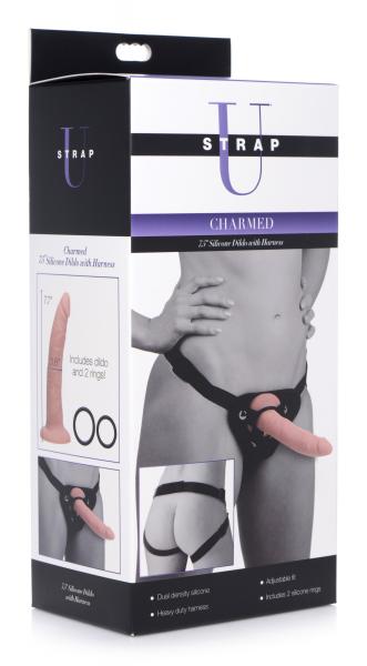 Charmed 7.5 Inch Silicone Dildo With Harness-Strap U-Sexual Toys®
