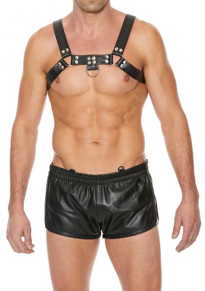 Chest Bulldog Harness - Black/black - L/xl-blank-Sexual Toys®