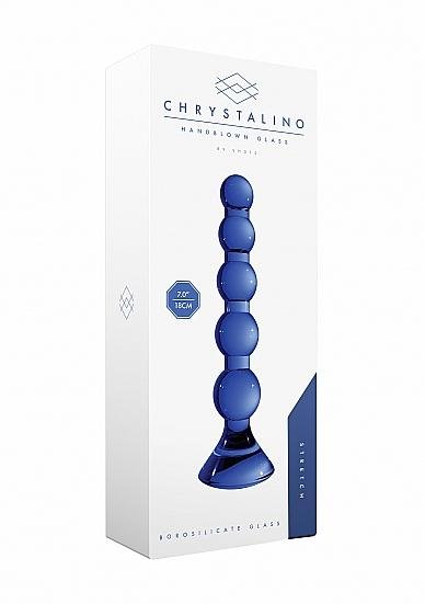 Chrystalino Stretch Blue Glass Anal Beads-Shots Chrystalino-Sexual Toys®