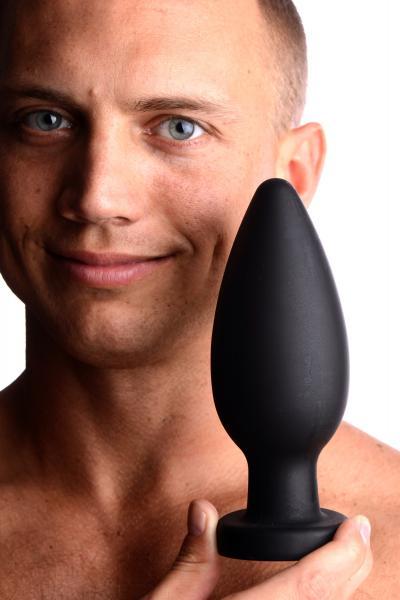 Colossus XXL Silicone Anal Plug Suction Cup Black-Master Series-Sexual Toys®