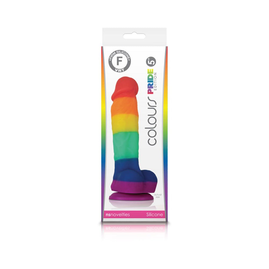 Colours - Pride Edition - 5in Dildo - Rainbow-NS Novelties-Sexual Toys®
