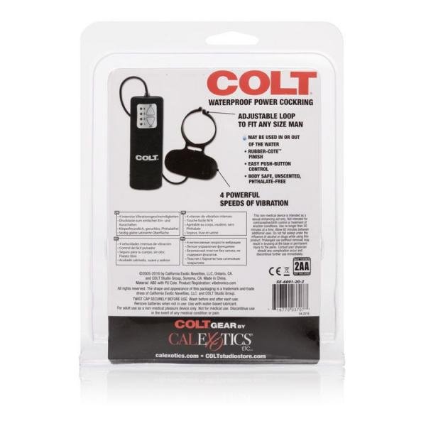 Colt Waterproof Power Cockring Black-Colt-Sexual Toys®