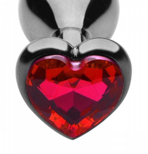 Crimson Tied Scarlet Heart Shaped Jewel Anal Plug-Master Series-Sexual Toys®