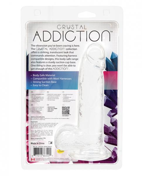 Crystal Addiction Dong 8 inches Clear-Crystal Addiction-Sexual Toys®