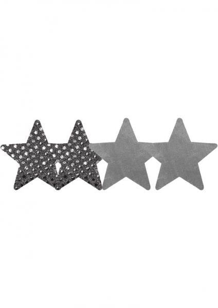 Dark Angel Stars Silver Pack Of 2 Pairs-blank-Sexual Toys®