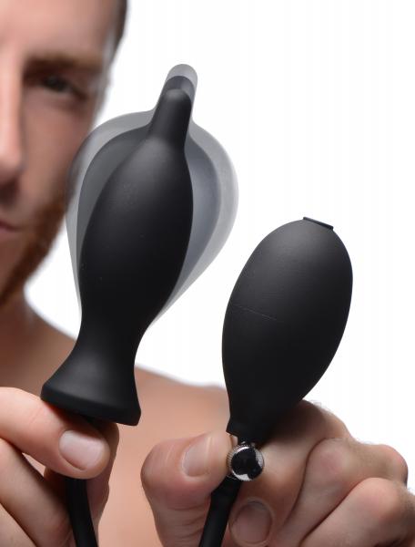 Dark Inflator Silicone Inflatable Anal Plug Black-Master Series-Sexual Toys®
