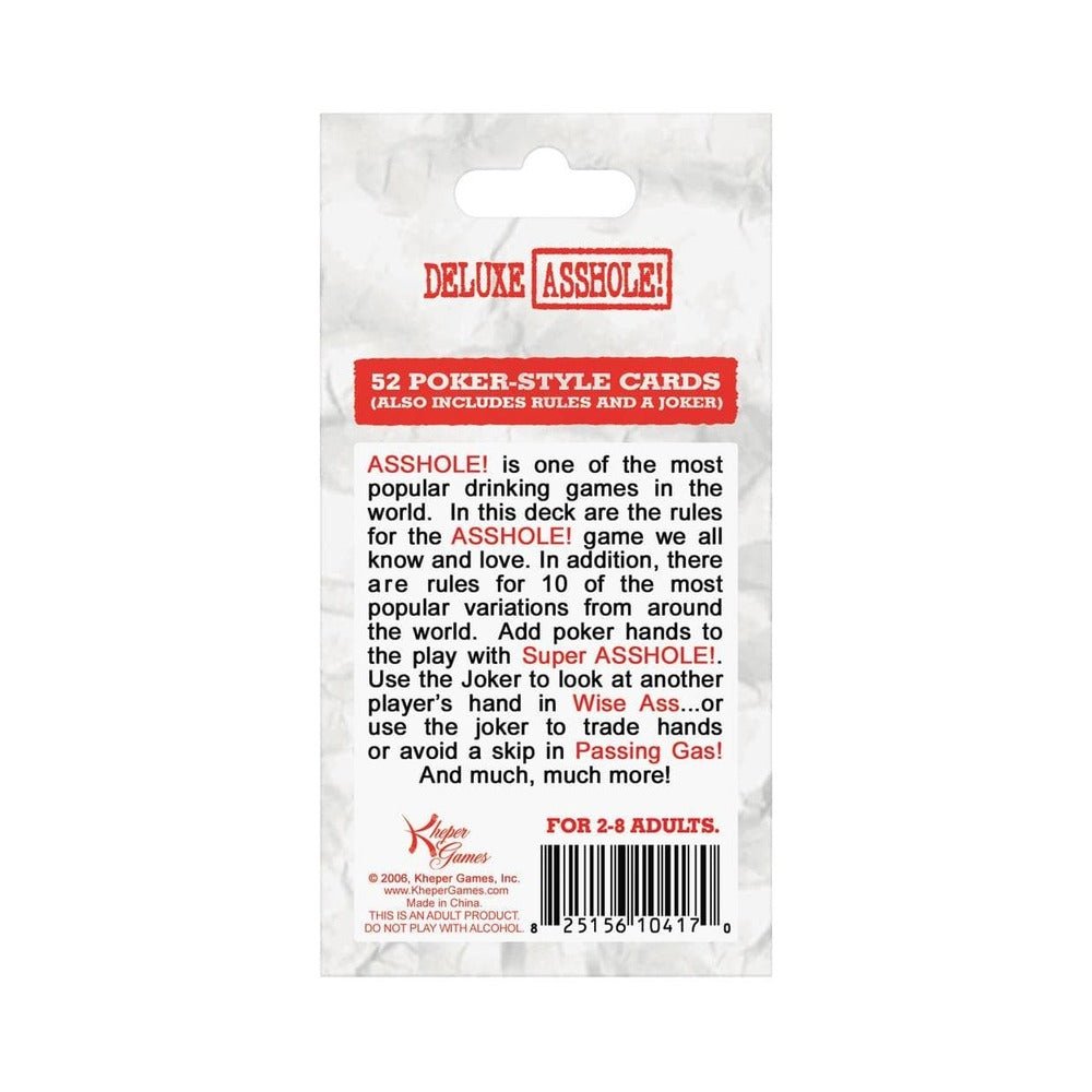 Deluxe Asshole Card Game Poker Size-Kheper Games-Sexual Toys®