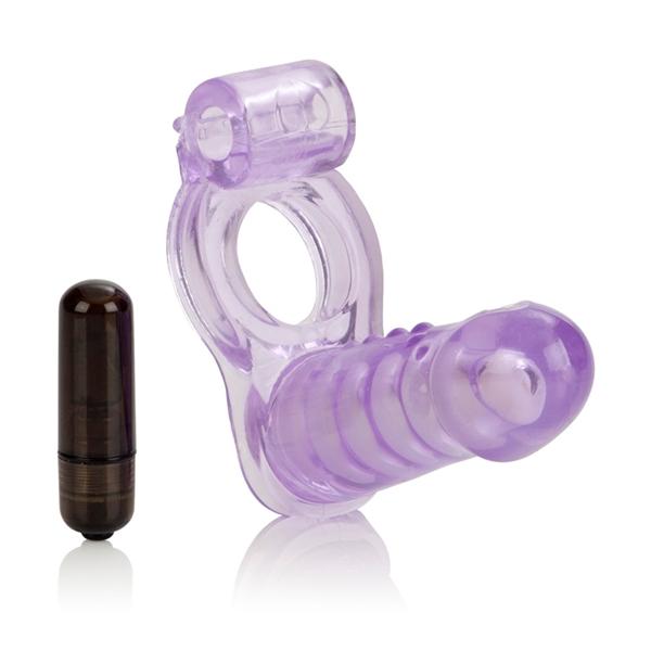Double Diver Vibrating Enhancer Penetrator Purple-blank-Sexual Toys®