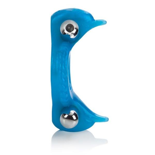 Double Dolphin Enhancer Ring Blue-blank-Sexual Toys®