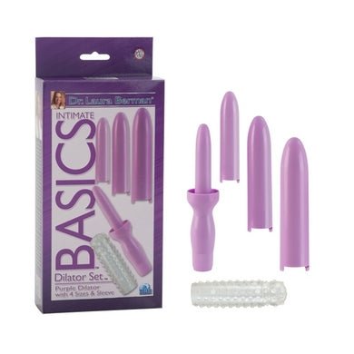 Dr. Laura Berman Intimate Basics - Dilator Set Purple Dilator with 4 Sizes & Sleeve-Dr Laura Berman Intimate Basics-Sexual Toys®
