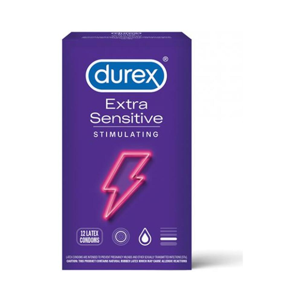 Durex Extra Sensitive Lubricated Condom Stimulating 12-pack-Durex-Sexual Toys®