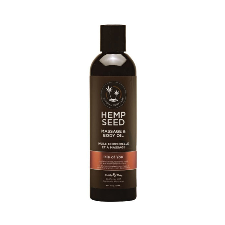 Earthly Body Hemp Massage Oil Isle Of You 8oz-blank-Sexual Toys®