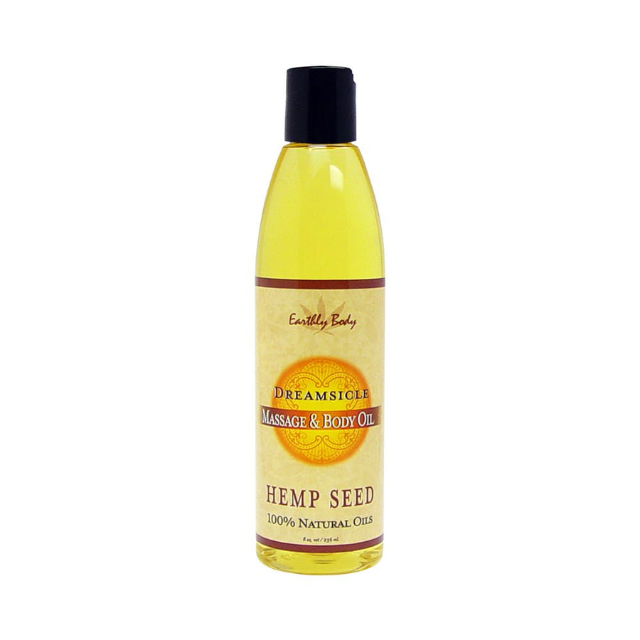 Earthly Body Massage Oil Dreamsicle 8 ounces-blank-Sexual Toys®