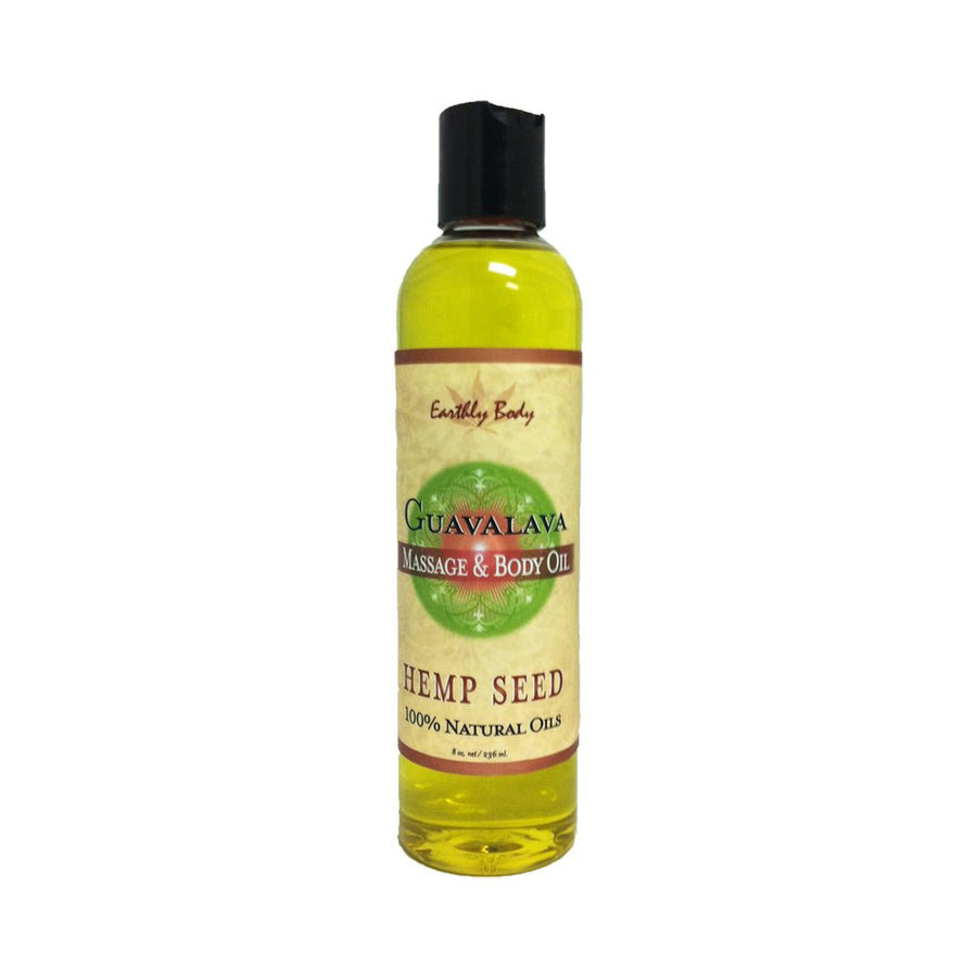 Earthly Body Massage Oil Guavalava 8oz-blank-Sexual Toys®