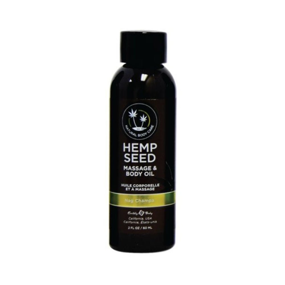 Earthly Body Massage Oil Nag Champa 2oz-blank-Sexual Toys®