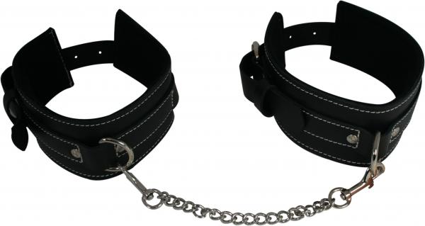 Edge Leather Ankle Restraints Black-Edge by Sportsheets-Sexual Toys®