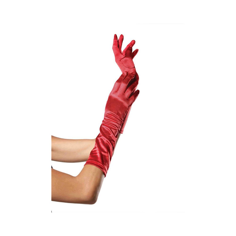 Elbow Length Satin Gloves O/S-blank-Sexual Toys®
