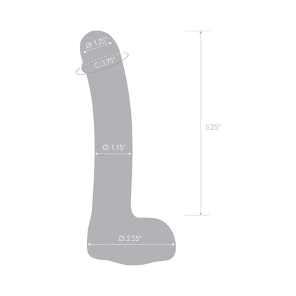 7&quot; Realistic Curved Glass G-Spot Dildo-Electric Eel-Sexual Toys®