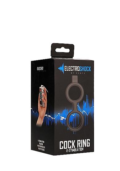 Electroshock E-Stimulation Cock And Ball Ring Black-Electroshock-Sexual Toys®