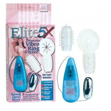 Elite 5X 5 Function Vibro Ring Tickler Blue-blank-Sexual Toys®