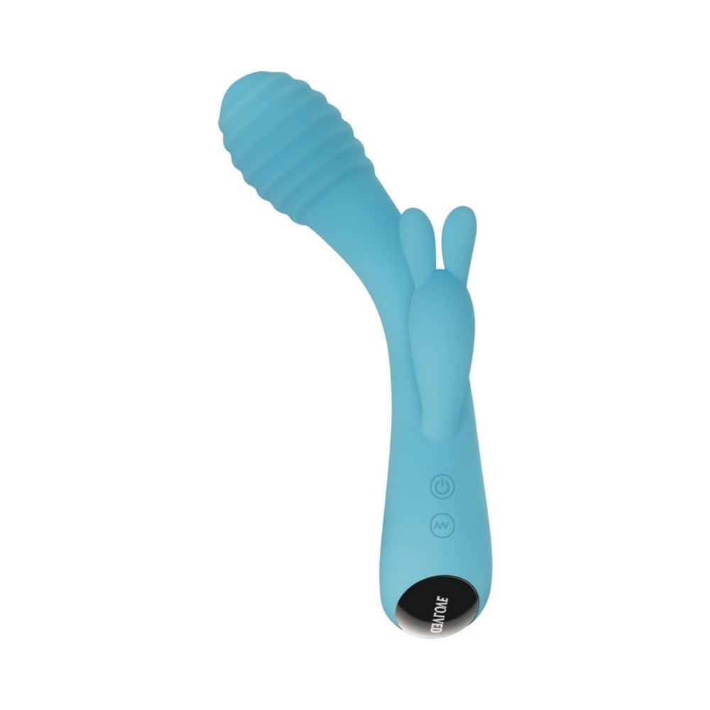 Evolved Aqua Bunny 9 Shaft Function 9 Clit Stim Functions Rechargeable Silicone Waterproof Teal-Evolved-Sexual Toys®