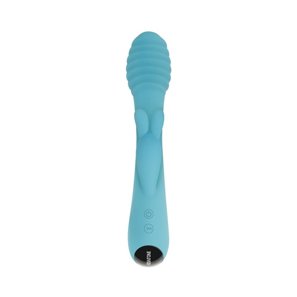 Evolved Aqua Bunny 9 Shaft Function 9 Clit Stim Functions Rechargeable Silicone Waterproof Teal-Evolved-Sexual Toys®