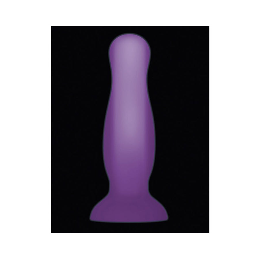 Evolved Luminous Silicone Plug Medium Purple-Evolved-Sexual Toys®