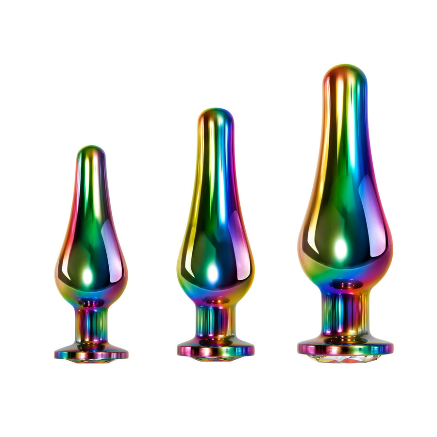 Evolved Rainbow Metal Plug Set-Evolved-Sexual Toys®