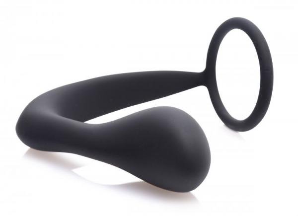 Explorer II Prostate Stimulator &amp; Cock Ring Black-Prostatic Play-Sexual Toys®